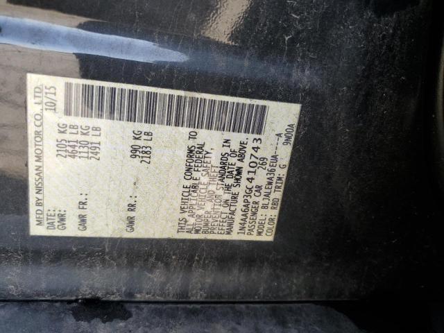2016 NISSAN MAXIMA 3.5 1N4AA6AP3GC410743