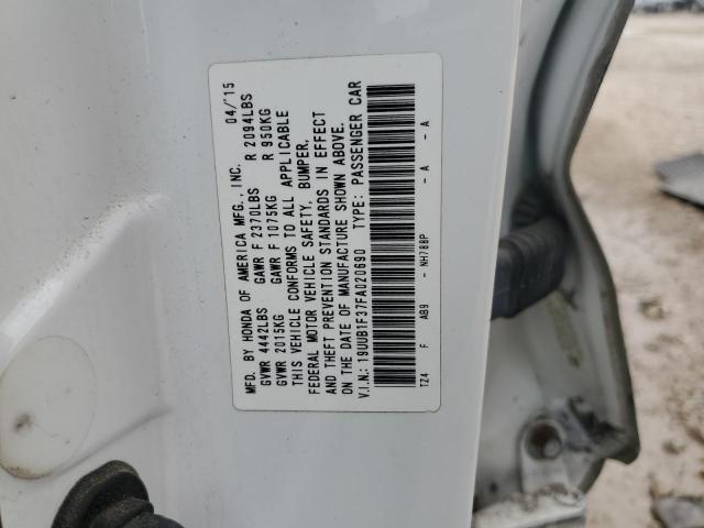 2015 ACURA TLX 19UUB1F37FA020690