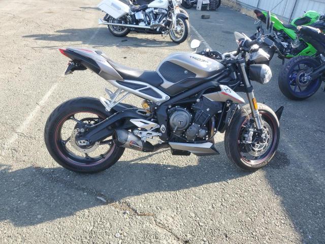 TRIUMPH MOTORCYCLE STREET TRI 2018 charcoal  gas SMTA464S0JT889469 photo #1