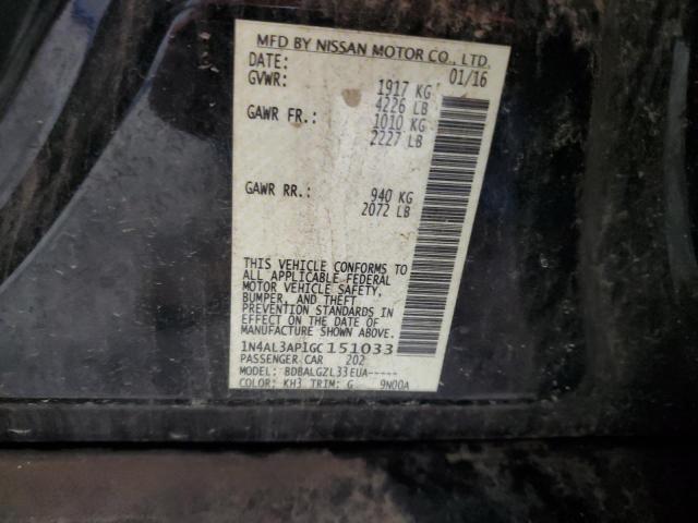2016 NISSAN ALTIMA 2.5 - 1N4AL3AP1GC151033