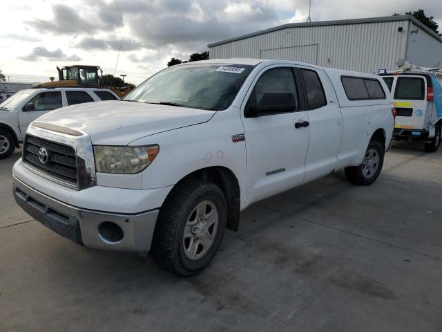 TOYOTA TUNDRA DOU 2007 white  gas 5TFSV54107X004559 photo #1