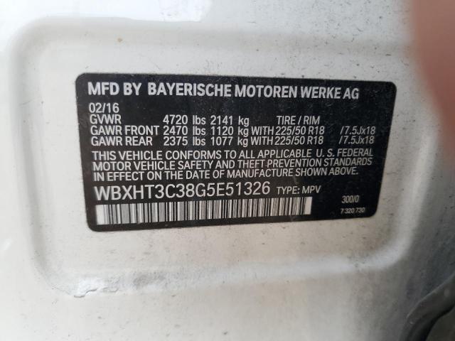 2016 BMW X1 XDRIVE2 - WBXHT3C38G5E51326