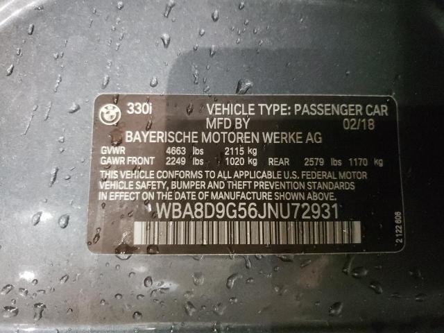2018 BMW 330 XI - WBA8D9G56JNU72931