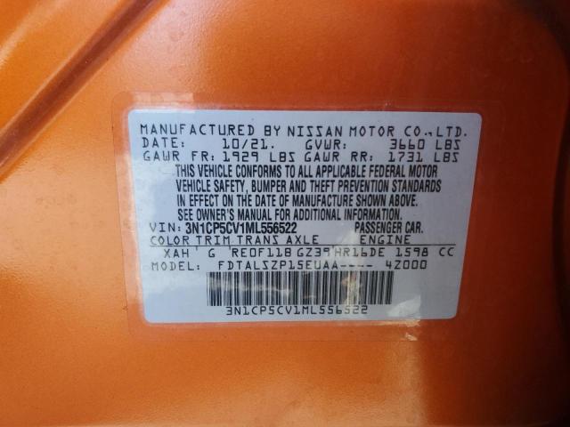 2021 NISSAN KICKS SV 3N1CP5CV1ML556522