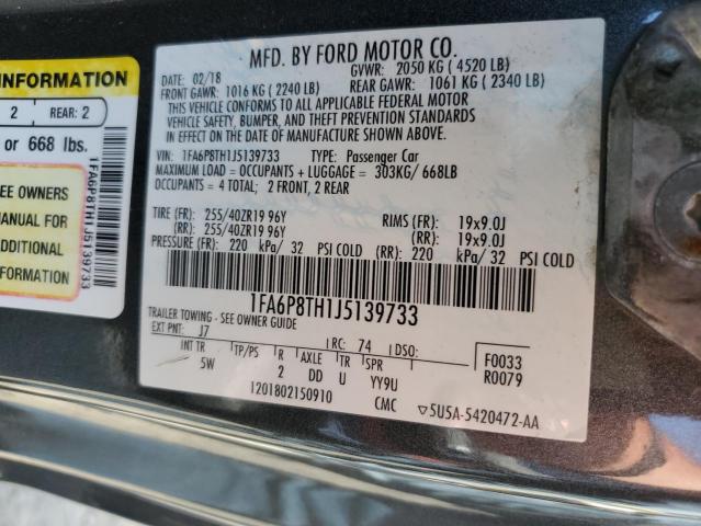 2018 FORD MUSTANG - 1FA6P8TH1J5139733