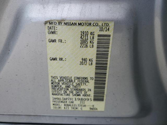 2015 NISSAN ALTIMA 2.5 - 1N4AL3AP7FC198095