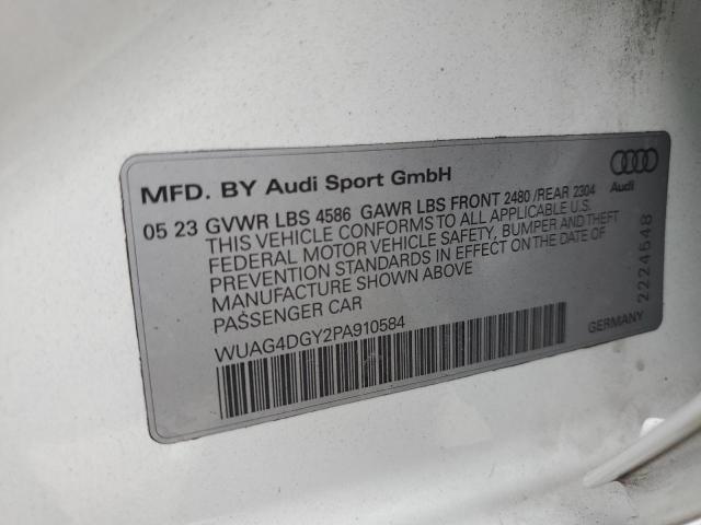 2023 AUDI RS3 WUAG4DGY2PA910584