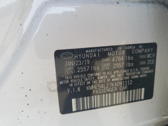 2019 HYUNDAI SONATA PLU KMHE54L27KA091112