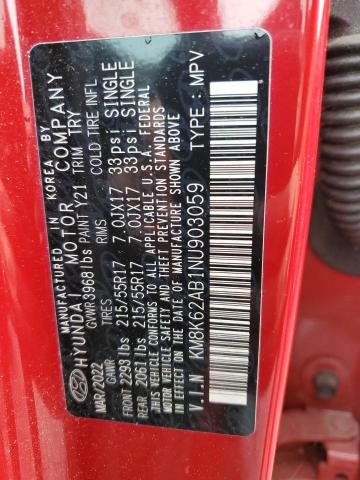km8k62ab1nu903059 - 2022 Hyundai kona sel - #54647785