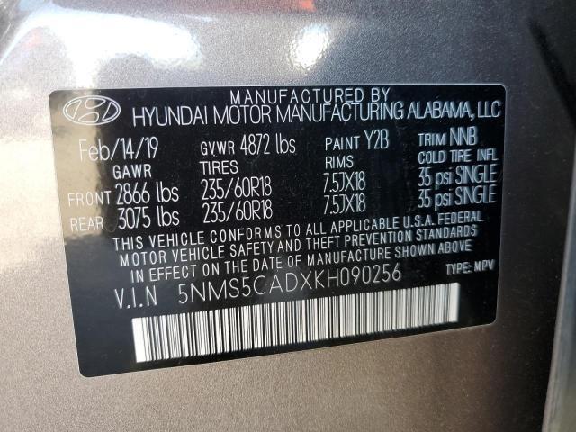 2019 HYUNDAI SANTA FE L - 5NMS5CADXKH090256