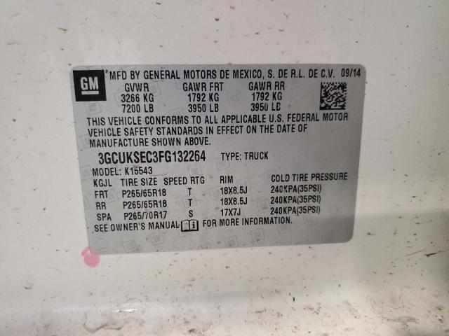 2015 CHEVROLET SILVERADO 3GCUKSEC3FG132264