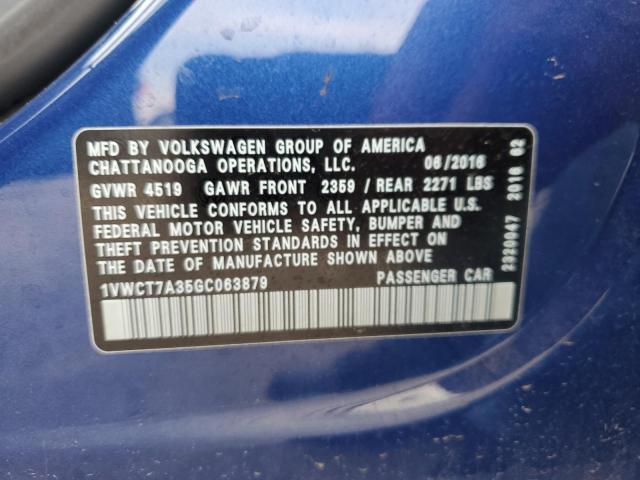 2016 VOLKSWAGEN PASSAT SEL - 1VWCT7A35GC063879