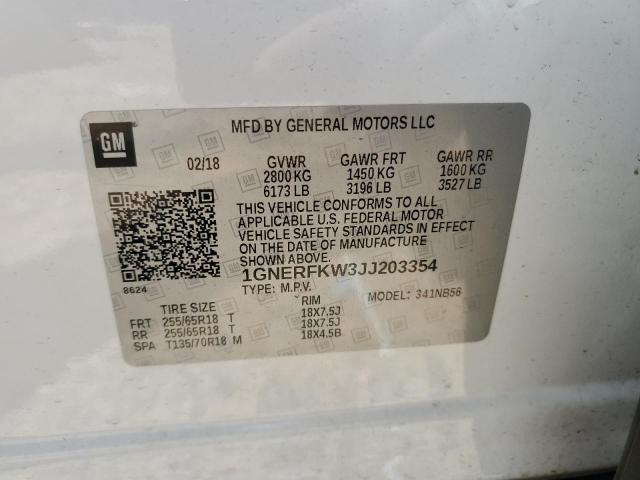 2018 CHEVROLET TRAVERSE L - 1GNERFKW3JJ203354