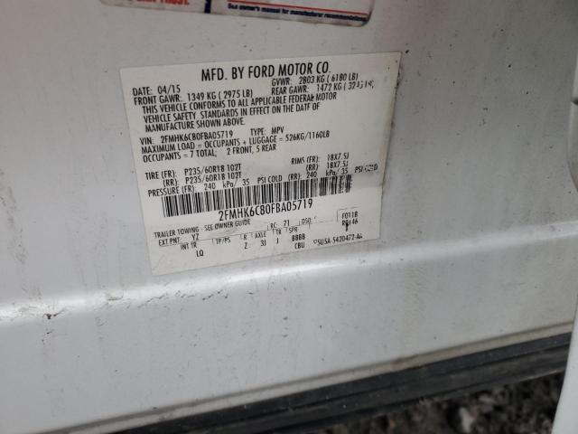 2015 FORD FLEX SEL 2FMHK6C80FBA05719