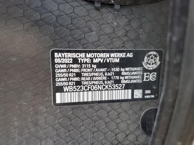 2022 BMW IX XDRIVE5 WB523CF06NCK53527