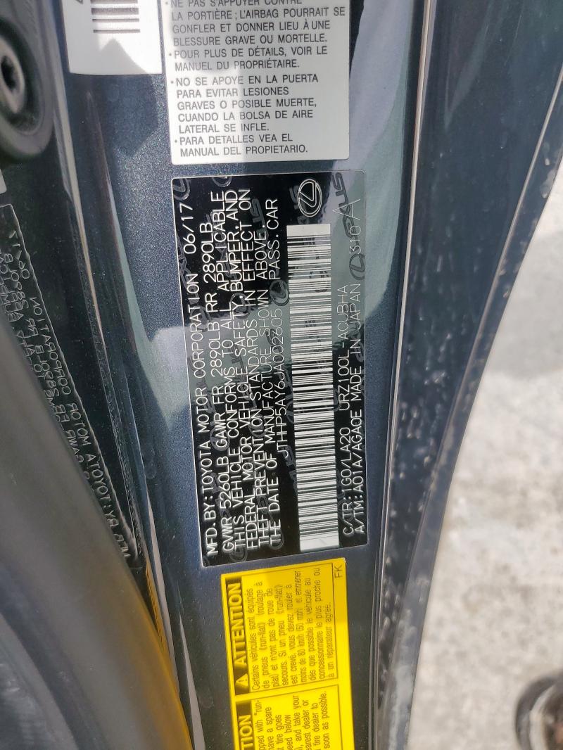 2018 LEXUS LC 500 JTHHP5AY6JA002605