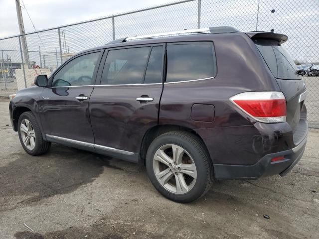 Vin: 5tdyk3eh1ds100382, lot: 50894575, toyota highlander limited 20132