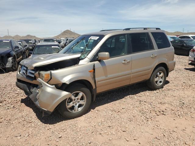 HONDA PILOT EXL 2007 tan  gas 5FNYF18727B020710 photo #1