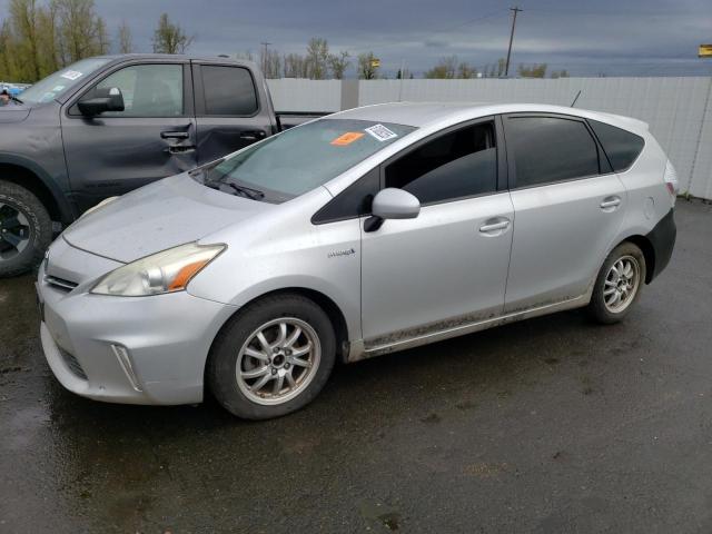 TOYOTA PRIUS V 2012 silver station hybrid engine JTDZN3EU0C3025957 photo #1