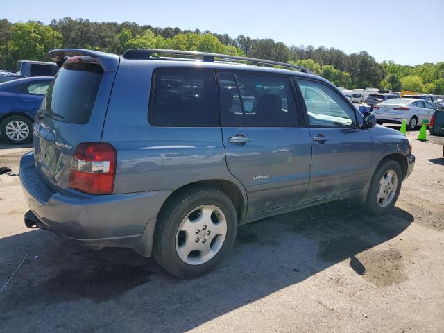 TOYOTA HIGHLANDER 2007 blue  gas JTEDP21A570148201 photo #4
