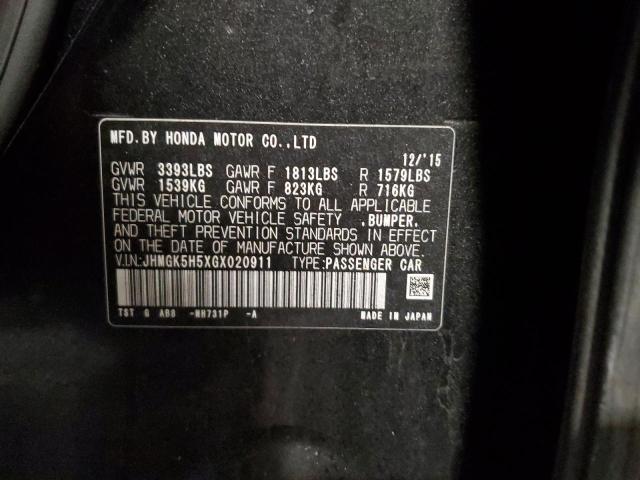 2016 HONDA FIT LX - JHMGK5H5XGX020911