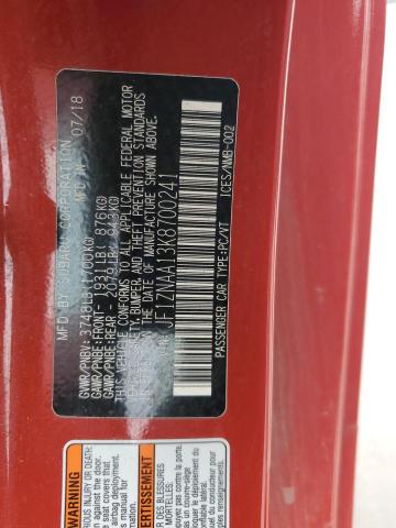 2019 TOYOTA 86 JF1ZNAA13K8700241