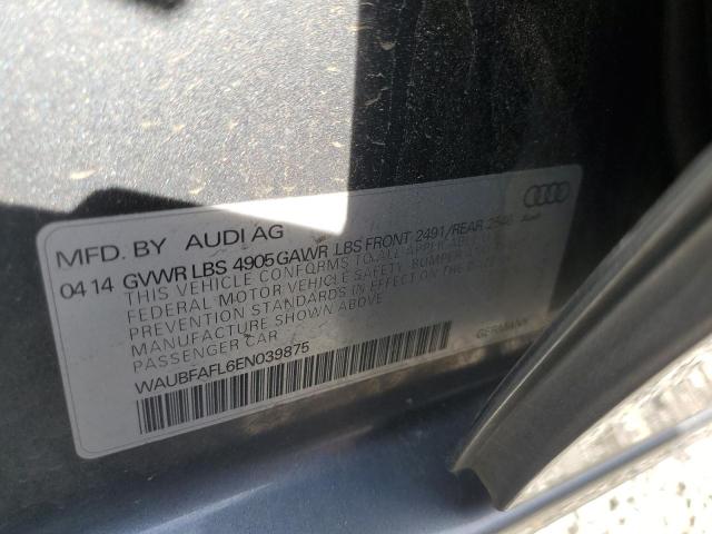2014 AUDI A4 PREMIUM - WAUBFAFL6EN039875