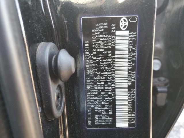 2022 TOYOTA COROLLA XS - 5YFT4MCE5NP128781