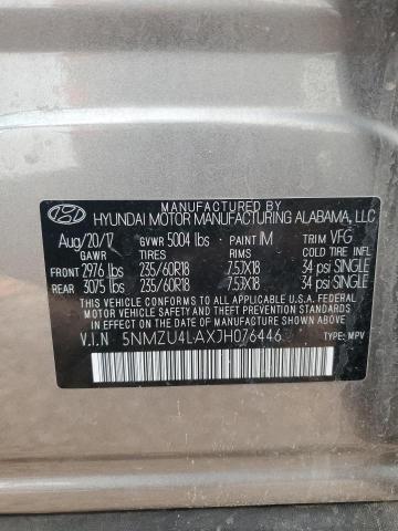 2018 HYUNDAI SANTA FE S - 5NMZU4LAXJH076446