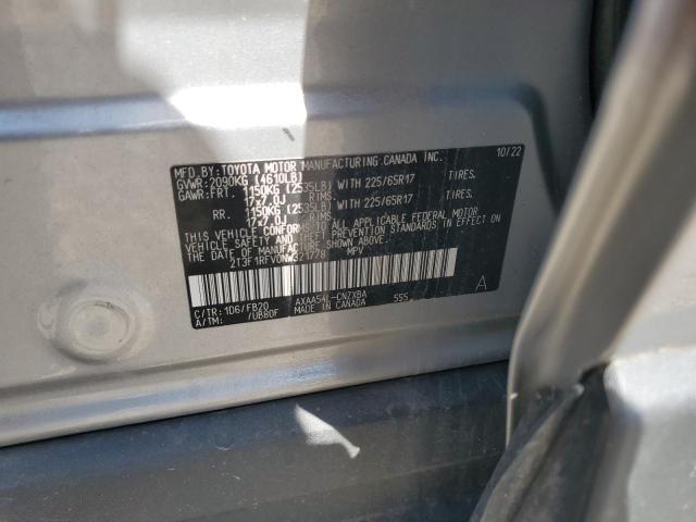 2022 TOYOTA RAV4 LE - 2T3F1RFV0NW321778