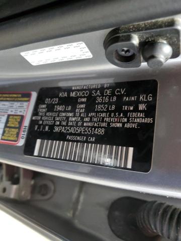 2023 KIA RIO S 3KPA25AD5PE551488