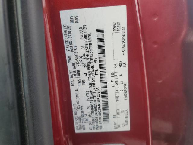 2017 FORD ESCAPE TIT - 1FMCU0J94HUE25283