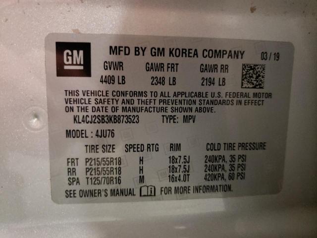 2019 BUICK ENCORE SPO - KL4CJ2SB3KB873523