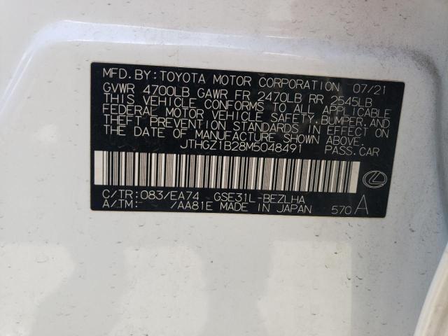 2021 LEXUS IS 350 F S - JTHGZ1B28M5048491