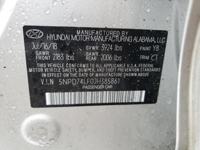 2018 HYUNDAI ELANTRA SE - 5NPD74LF0JH385861