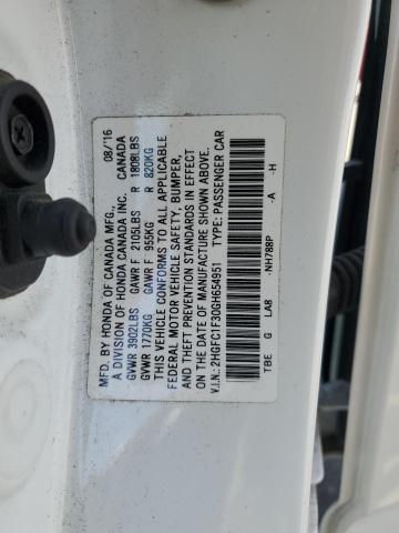 2016 HONDA CIVIC EX - 2HGFC1F30GH654951