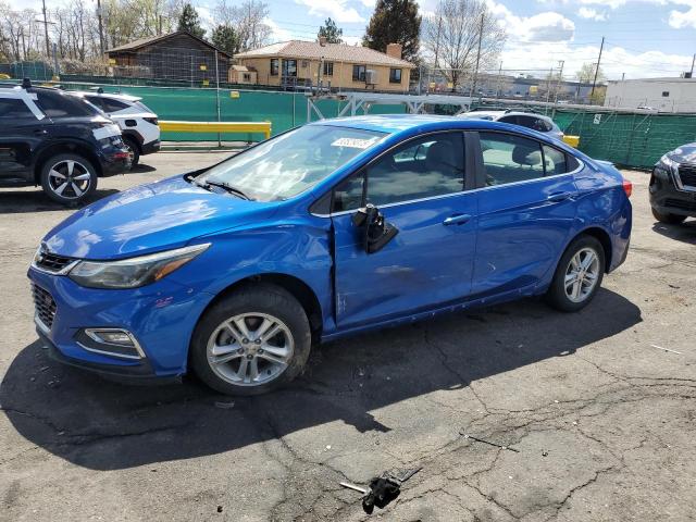 CHEVROLET CRUZE LT 2017 blue sedan 4d gas 1G1BE5SM8H7103735 photo #1