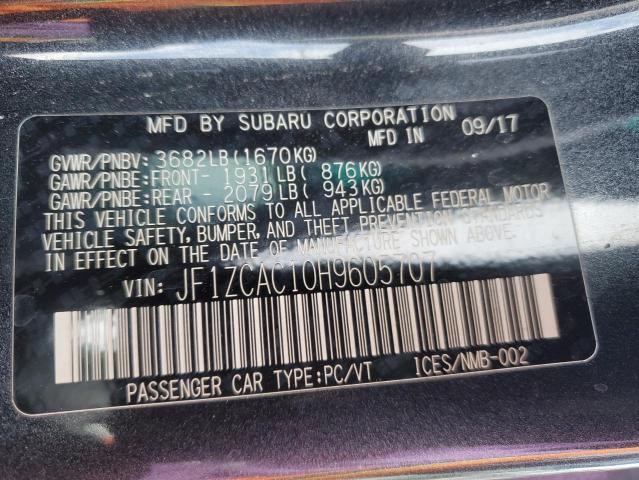 2017 SUBARU BRZ 2.0 LI - JF1ZCAC10H9605707
