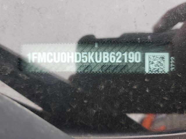 2019 FORD ESCAPE SEL - 1FMCU0HD5KUB62190