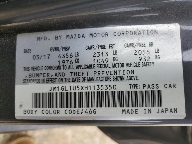 2017 MAZDA 6 SPORT - JM1GL1U5XH1135350