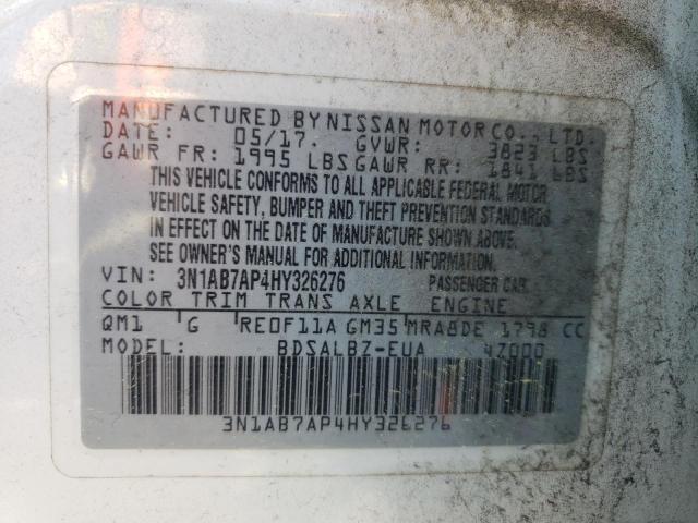 2017 NISSAN SENTRA S - 3N1AB7AP4HY326276
