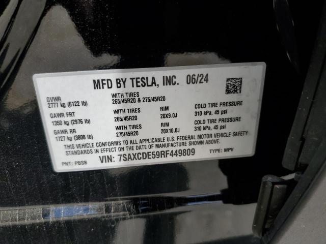 2024 TESLA MODEL X - 7SAXCDE59RF449809