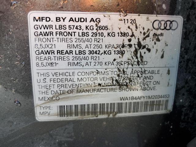 2021 AUDI SQ5 PREMIU - WA1B4AFY1M2034453
