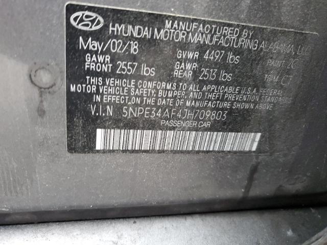 2018 HYUNDAI SONATA SPO - 5NPE34AF4JH709803