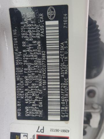 2014 TOYOTA CAMRY L - 4T1BF1FK5EU779882