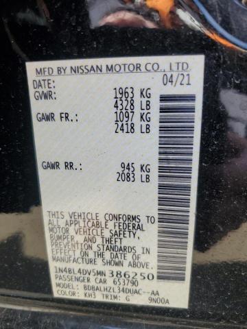 2021 NISSAN ALTIMA SV - 1N4BL4DV5MN386250