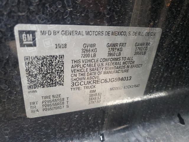 2018 CHEVROLET SILVERADO - 3GCUKREC6JG594013