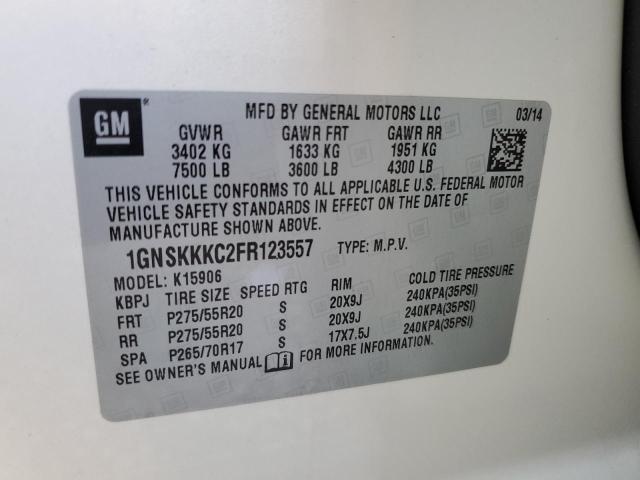 2015 CHEVROLET SUBURBAN K - 1GNSKKKC2FR123557