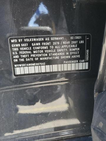 2021 VOLKSWAGEN ARTEON SEL WVWSR7AN0ME007542