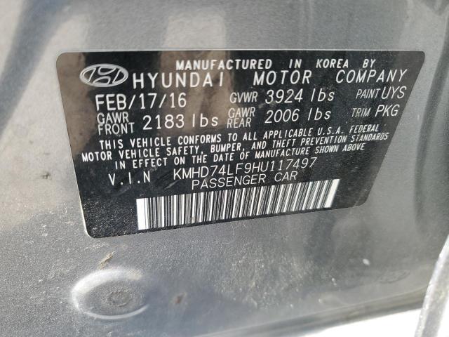 2017 HYUNDAI ELANTRA SE - KMHD74LF9HU117497